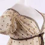 1810 cotton metallic thread met interesting neckline cropped