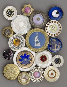 Pearl and metal buttons, 1780 to 1820, Luckcock Collection, Birmingham Museum of Art