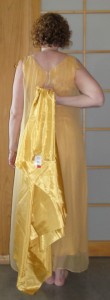 jonquil back with faux silk lining shown