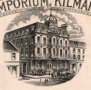 The original Lauder's Emporium, from a billhead circa 1903. This building was destroyed by fire in 1923.